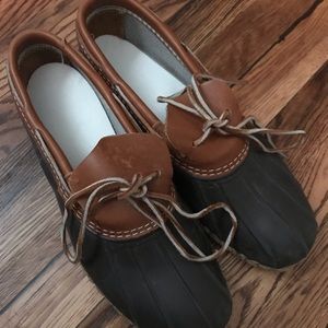 LL Bean boot mocs, size 10